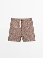 Short de bain imprimé regular fit