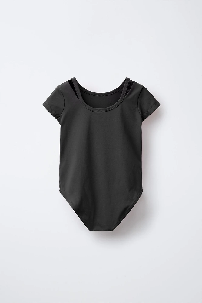 PLAIN SHORT SLEEVE BODYSUIT