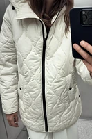 HOODED QUILTED JACKET