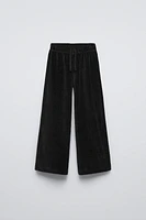 WIDE LEG CORDUROY PANTS