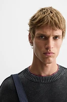 WASHED REVERSE EFFECT SWEATER