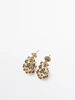 Droplet earrings with stones - Limited Edition