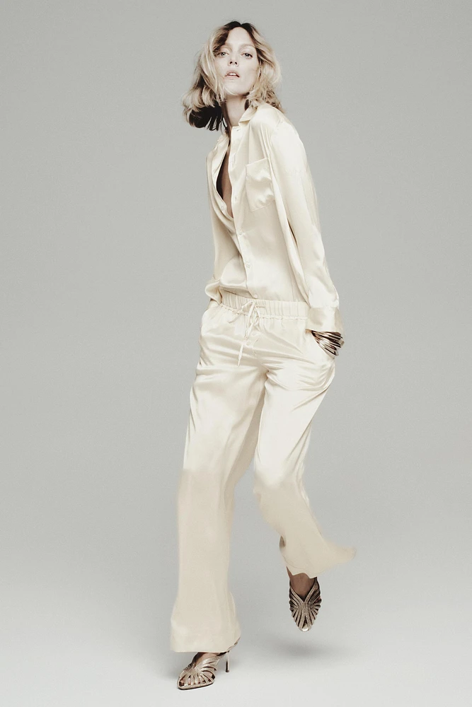 PANTALON PYJAMA EN SOIE 100 % ZW COLLECTION