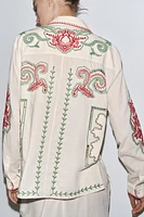 ZW COLLECTION EMBROIDERED SHIRT