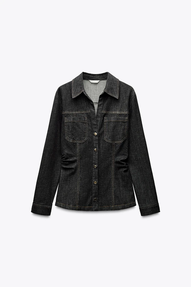 CHEMISE CINTRÉE EN DENIM