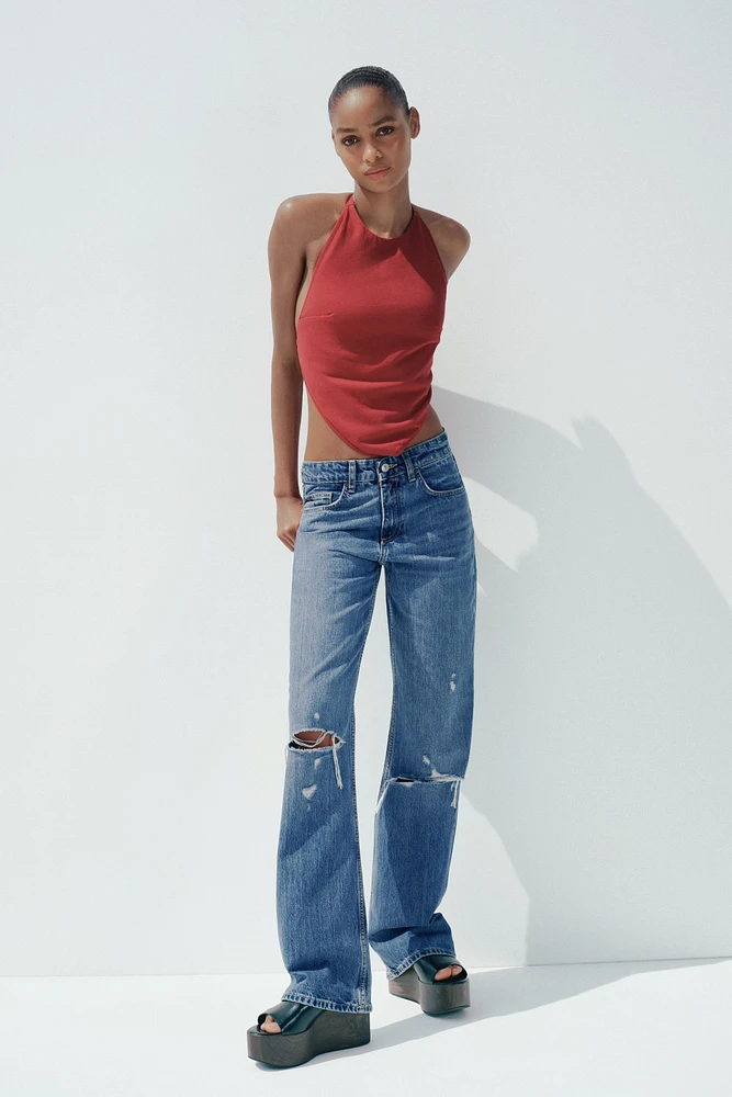 OPEN-BACK HALTER TOP