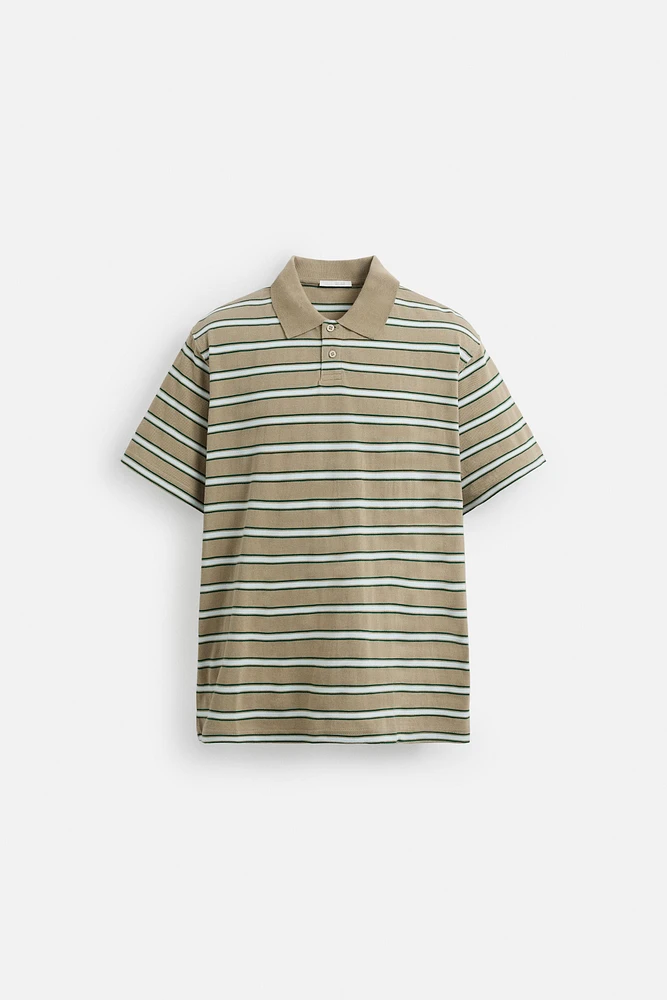 POLO PIQUÉ RAYURES