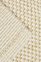 RECTANGULAR DOUBLE BOUCLÉ JUTE AREA RUG
