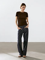 T-shirt with metal studs