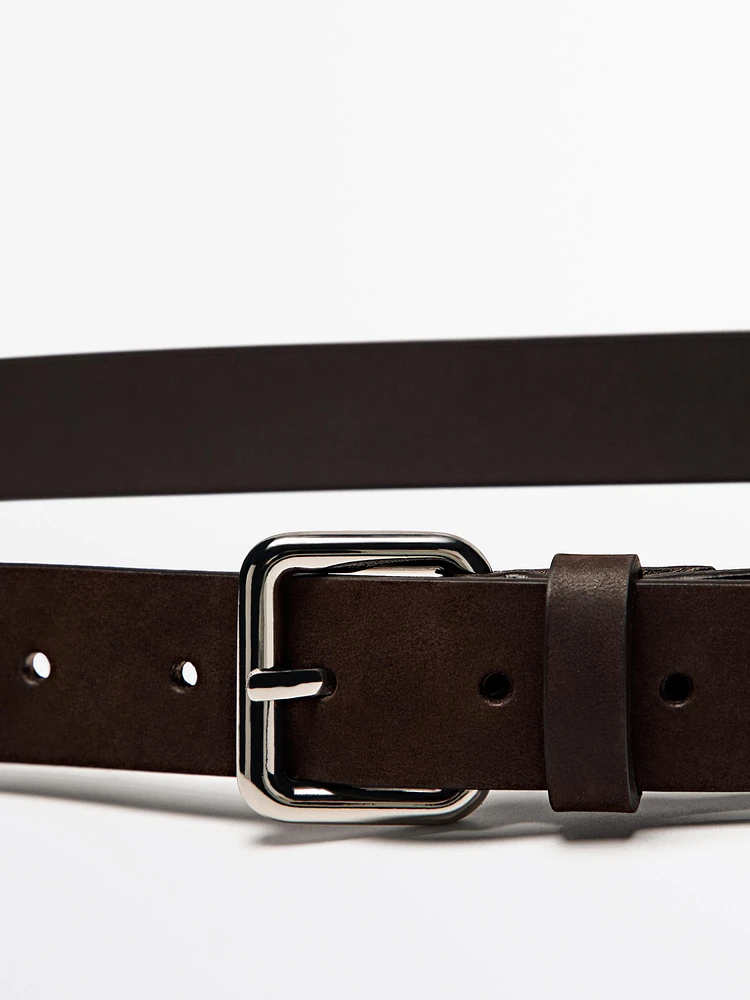 Ceinture cuir nubuck