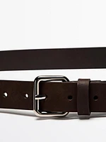 Ceinture cuir nubuck