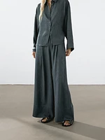 Pantalon fluide effet froiss