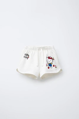 BERMUDA MOLLETON IMPRIMÉ HELLO KITTY © SANRIO