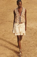 LIMITED EDITION EMBROIDERED STUDDED VEST