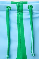 3-6 YEARS/STRIPED LEMON SWIM TRUNKS