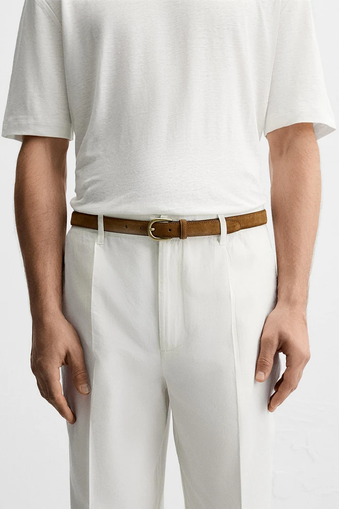SPLIT LEATHER BELT