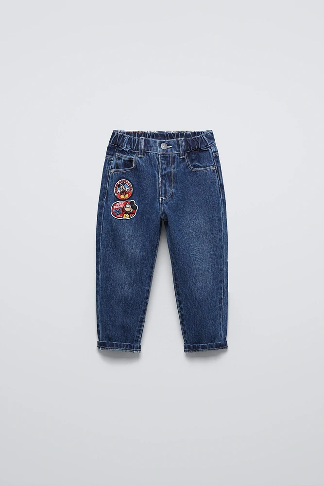 MICKEY MOUSE © DISNEY PATCHES BAGGY JEANS