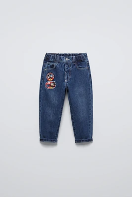 MICKEY MOUSE © DISNEY PATCHES BAGGY JEANS