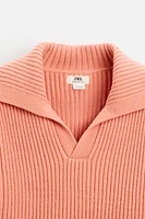 TEXTURED KNIT POLO