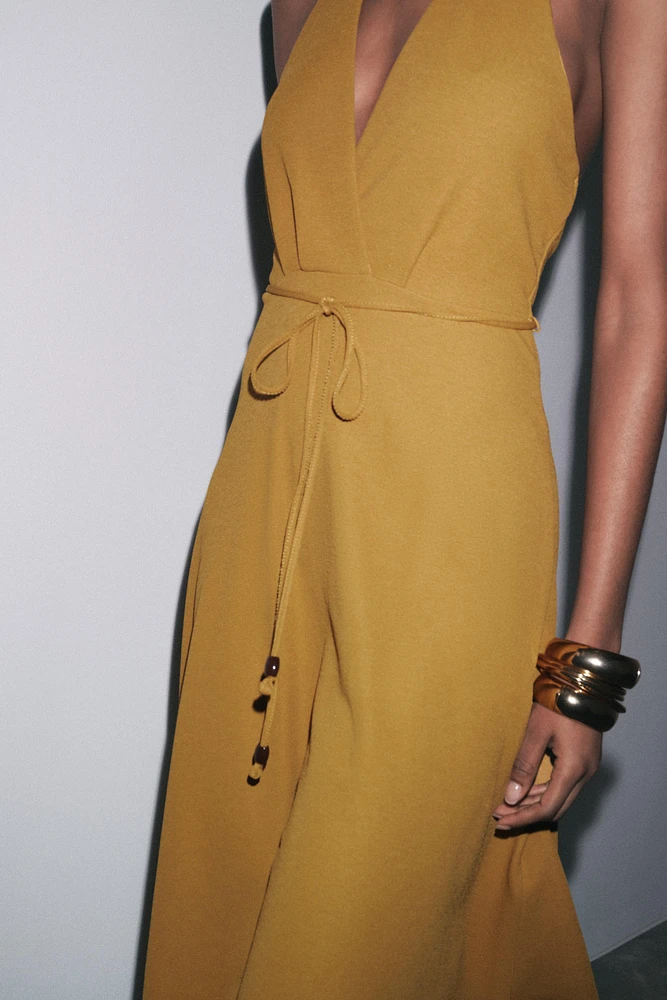ROBE HALTER CEINTURE