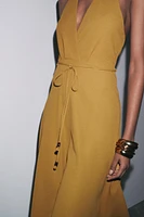 ROBE HALTER CEINTURE
