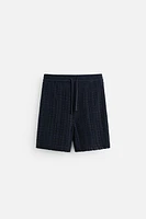 STRUCTURED CROCHET SHORTS