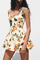 PRINTED SHORT DRESS