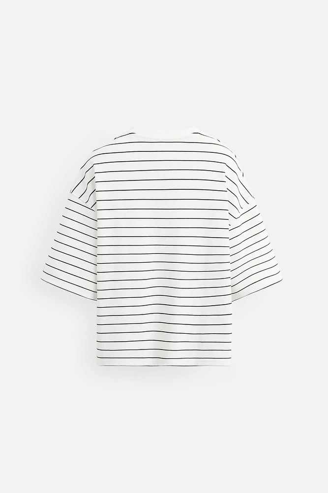 T-SHIRT BOXY FIT À RAYURES