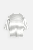 T-SHIRT BOXY FIT À RAYURES