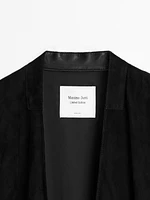 Kimono long en cuir et daim - Limited Edition
