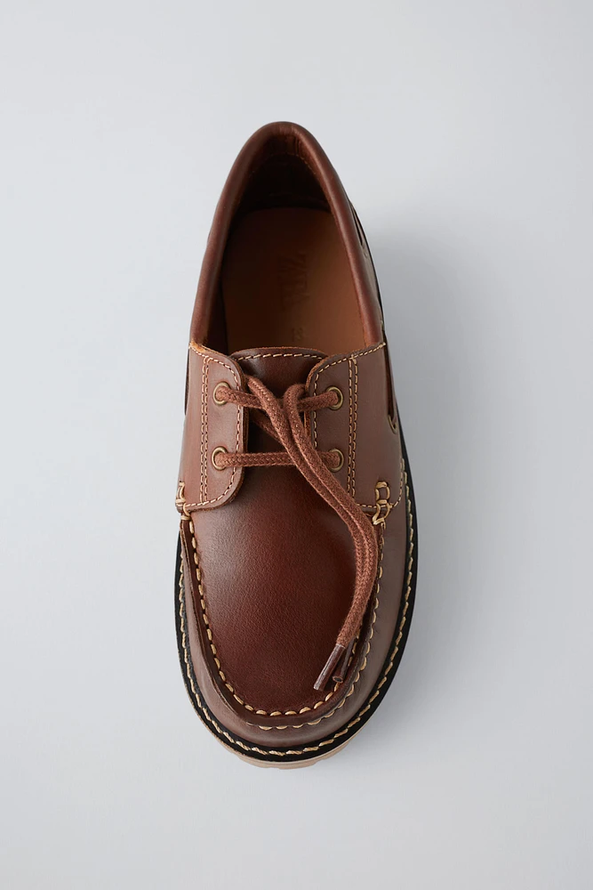 LIMITED EDITION LEATHER BOAT SHOES