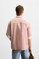 CHEMISE À CARREAUX EN COTON