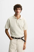 JACQUARD STRIPED POLO SHIRT
