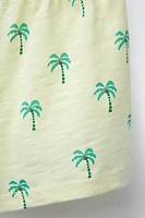 PALM TREE PRINT SHORTS