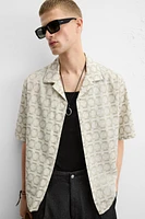 GEOMETRIC EMBROIDERED SHIRT