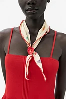 BANDANA BRODERIES FLEUR MÉTALLIQUE