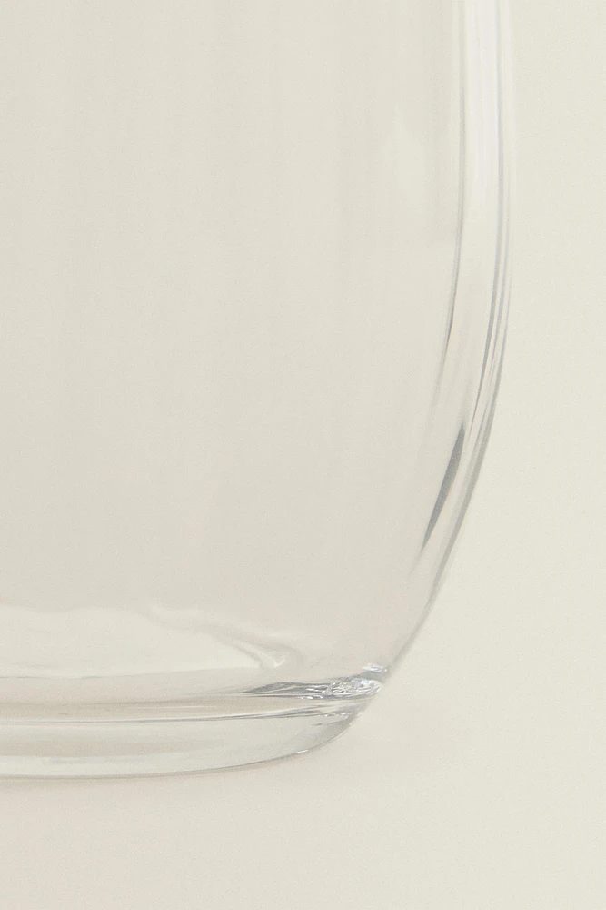 BOHEMIA CRYSTAL TUMBLER WITH LINES