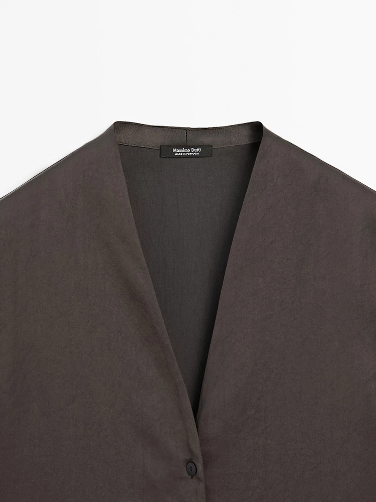 Chemise à manches longues en coton