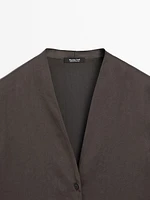 Chemise à manches longues en coton