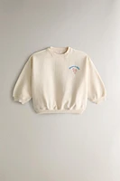 PEANUTS™ COTTON PIZZA SWEATSHIRT