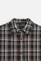 RELAXED FIT PLAID SHIRT