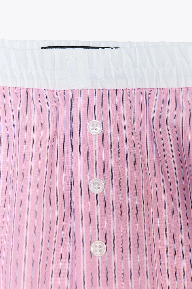 STRIPED BOXER PAJAMA PANTS