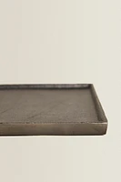 DECORATIVE RECTANGULAR METAL TRAY