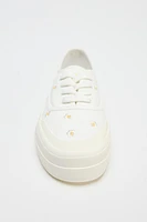FLORAL EMBROIDERED SNEAKERS