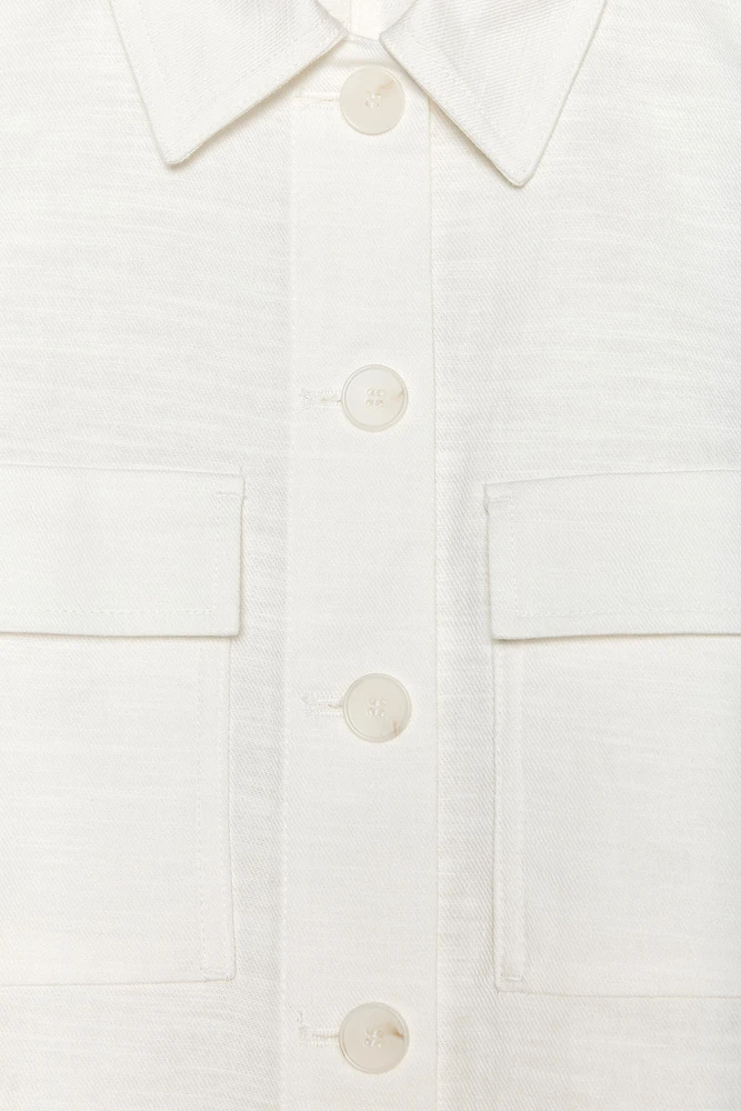 GILET À POCHES PLAQUÉES