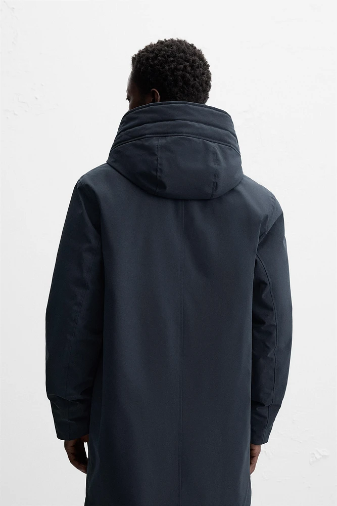 REMOVABLE COLLAR PUFFER PARKA