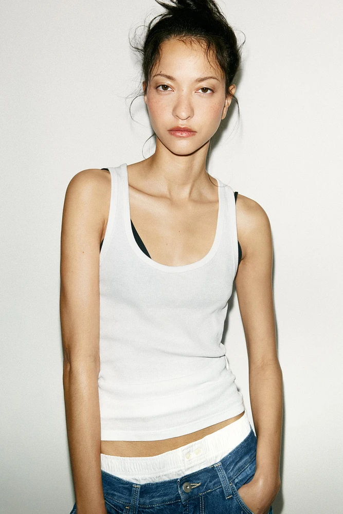TRF MID-RISE STRAIGHT BAGGY JEANS