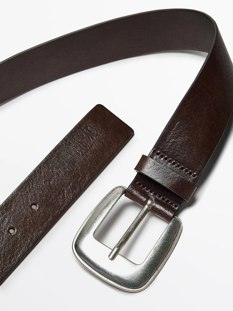 Ceinture en cuir avec boucle