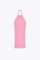 HALTER KNIT DRESS