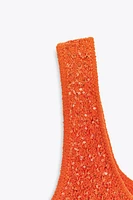 SEQUIN KNIT TOP